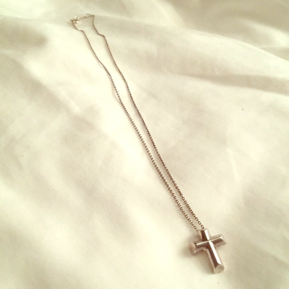 Tiffany & Co cross necklace